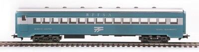 Set of 3 carbon steel passenger cars coaches RFFSA HO Frateschi