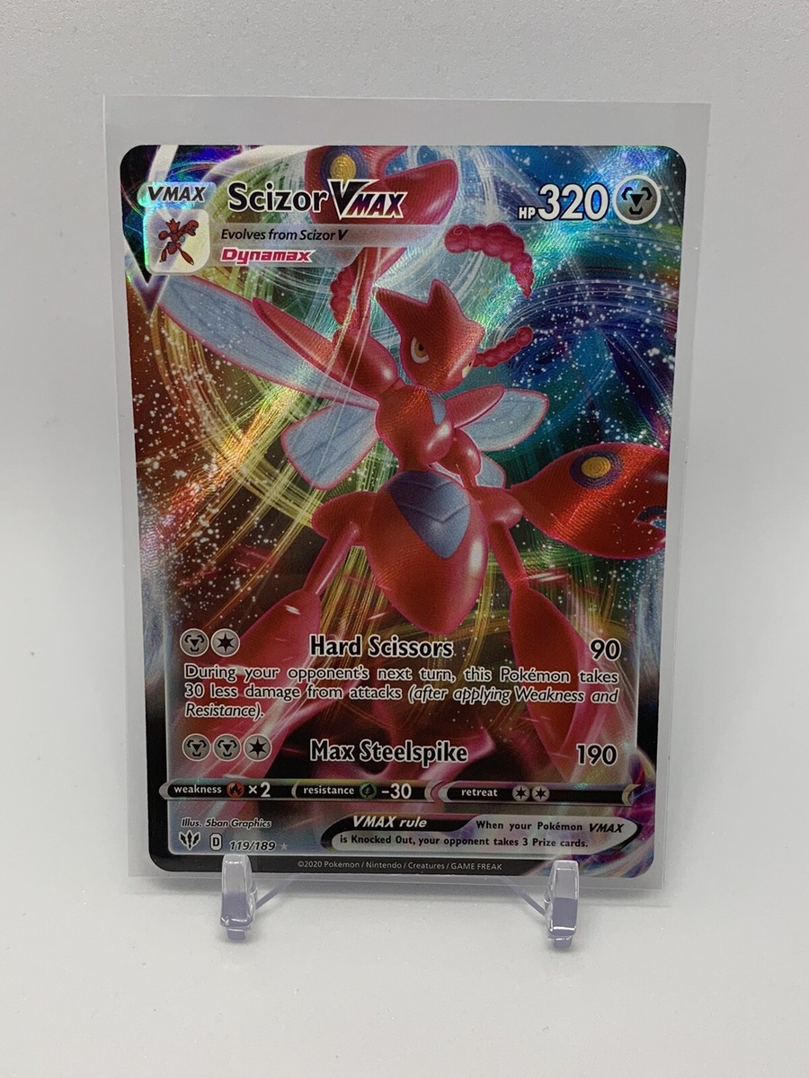 Pokémon TCG Scizor VMAX Darkness Ablaze 119/189 Holo Ultra Rare | eBay