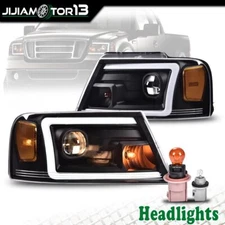 Fit For Ford F-150 04-08 Mark LT LED DRL Projector Headlights lamp Left & Right