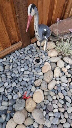 Toller blauer Reiher Köder, steht 30 Zoll hoch, für Wassergarten & Teich Raubtiere - Bild 8 von 11