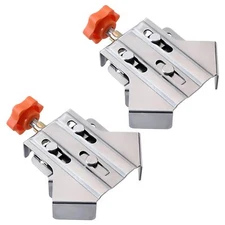 2 PCS Stainless Steel Right Corner Clamp 90 Degree Angle for Woodworking