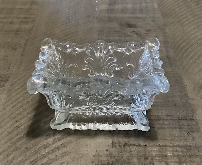 Lacy Glass Period Boston  & Sandwich Salt Dip Cellar Shell Hairpin SL 1a