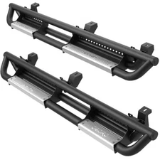 6" Running Boards for 2007- 2018 Jeep Wrangler JK 4 Door Nerf Bars Side Step B&S