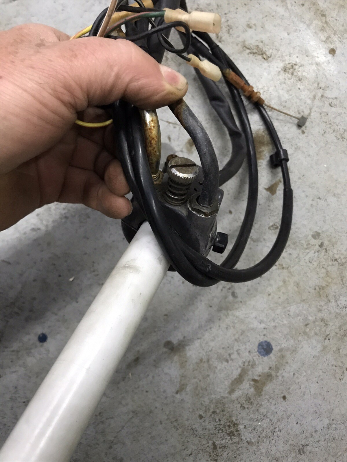 1978 Honda CB750 Right Side Controls Switches Throttle Cables on/off