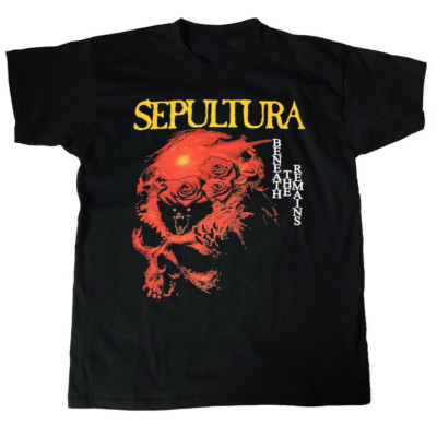 Sepultura Beneath The Remains 1989 T-Shirt Cotton Unisex Tee S-4Xl