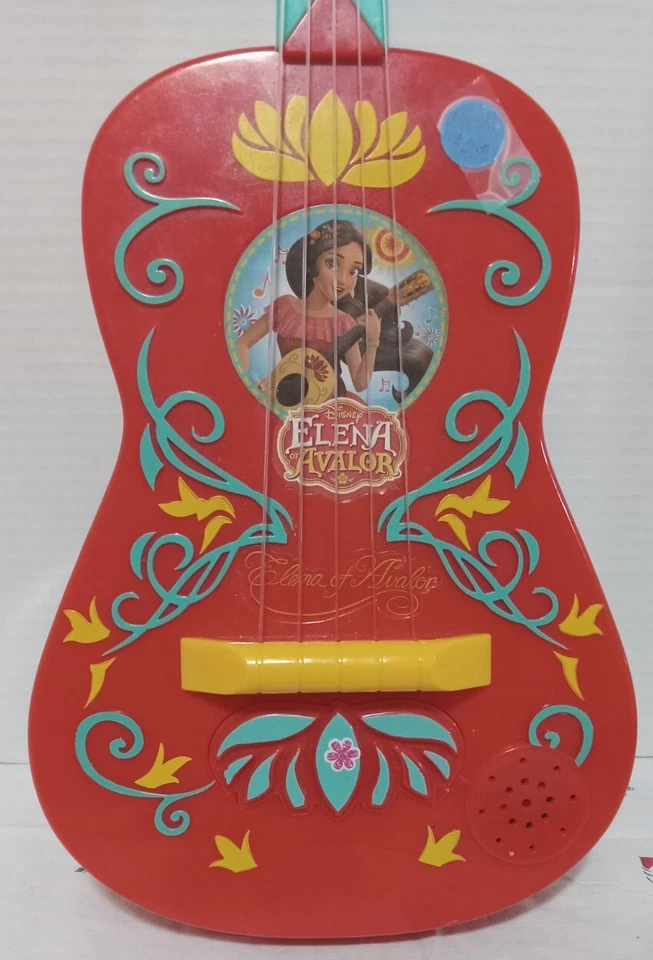 迪士尼 Elena Of Avalor 红色电子唱歌吉他 Jakks Pacific 测试作品 — 第 2/3 张图片