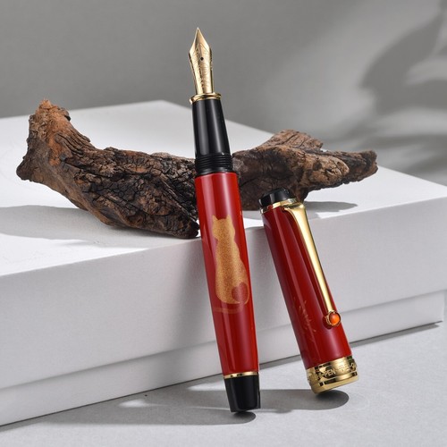 Qianyu Fountain pen Fireworks And Cats Ingenuity collection Ebonite e Urushi - Picture 2 of 12