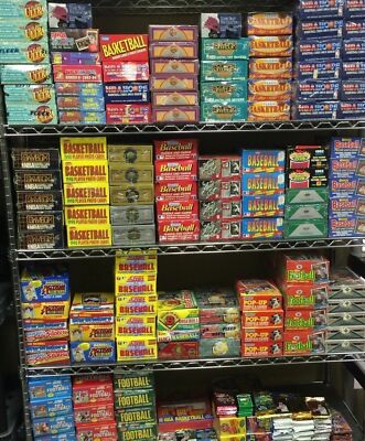 ESTATE LIQUIDATION-Lot of 55 Old BASKETBALL & FOOTBALL Cards In Unopened Packs
