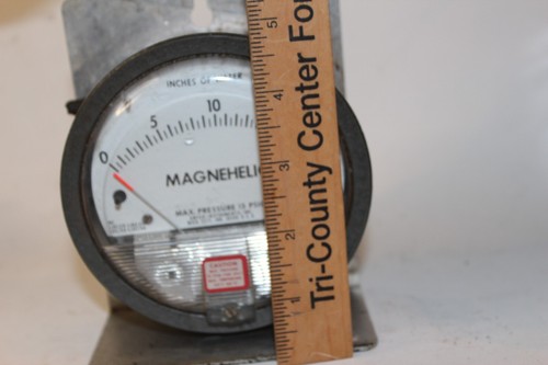 Vintage Dwyer Instruments Magnehelic 2020C manometro misuratore pollici d'acqua - Foto 7 di 14