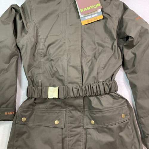 Kanyon Women’s Parka Coat S XS 8 Insulated Jacket Waterproof Weatherproof Olive - Picture 3 of 17