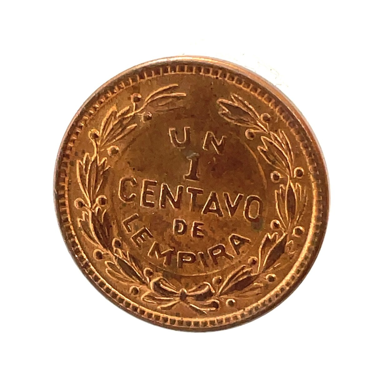 Honduras-1957- National Arms- 1 Centavos - Super GEM/BU- Bronze