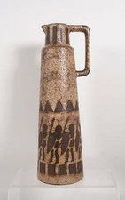 Vintage Ceramano Egina 205 Hans Welling Fat Lava Studio Ceramics Henkel Vase