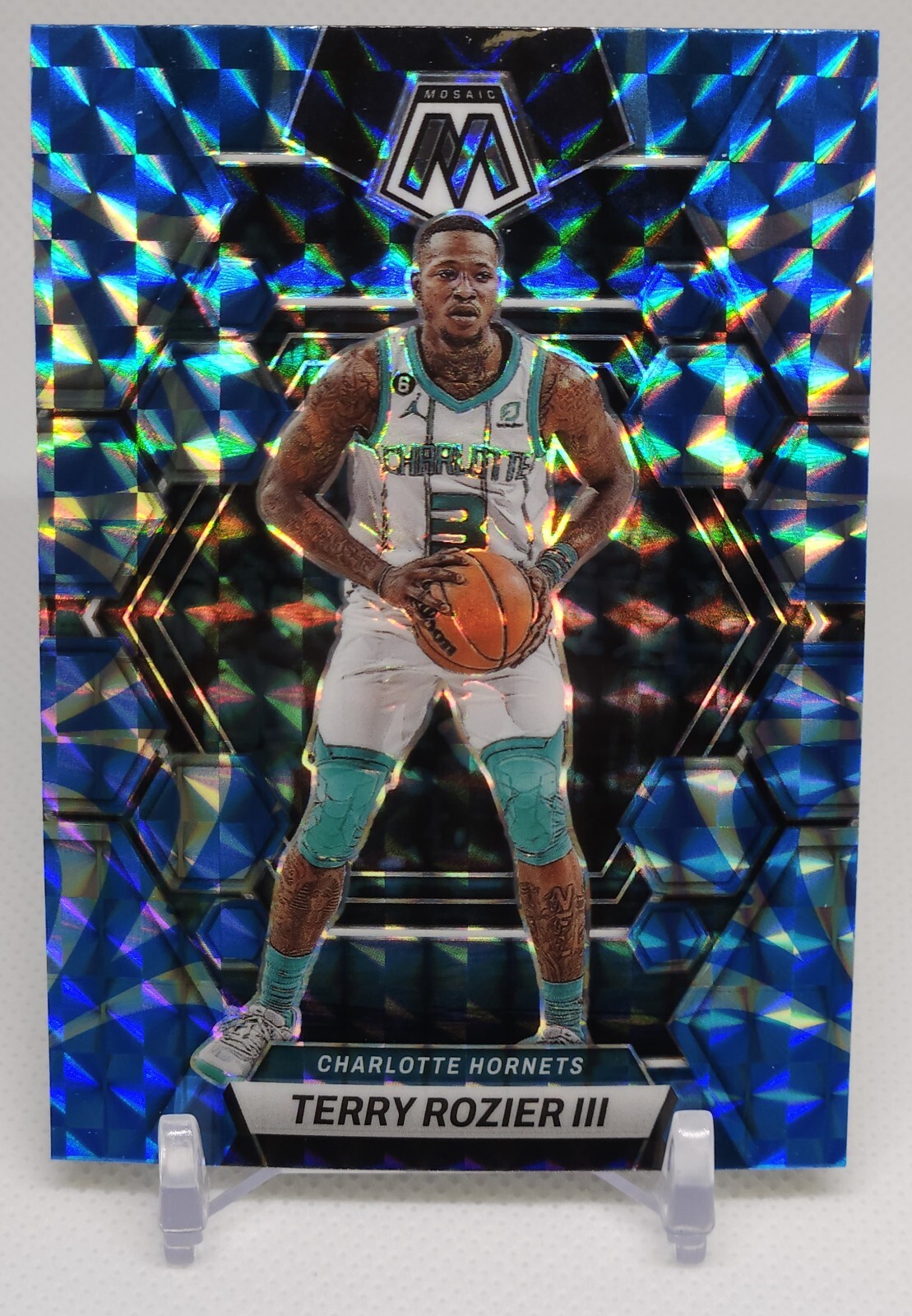 Terry Rozier III #33 Reactive Blue Mosaic Charlotte Hornets 2022-23 ...
