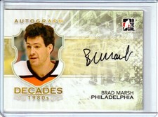 2010-11 ITG Decades 1980s Autographs #ABM Brad Marsh - PHILADELPHIA - SET BREAK