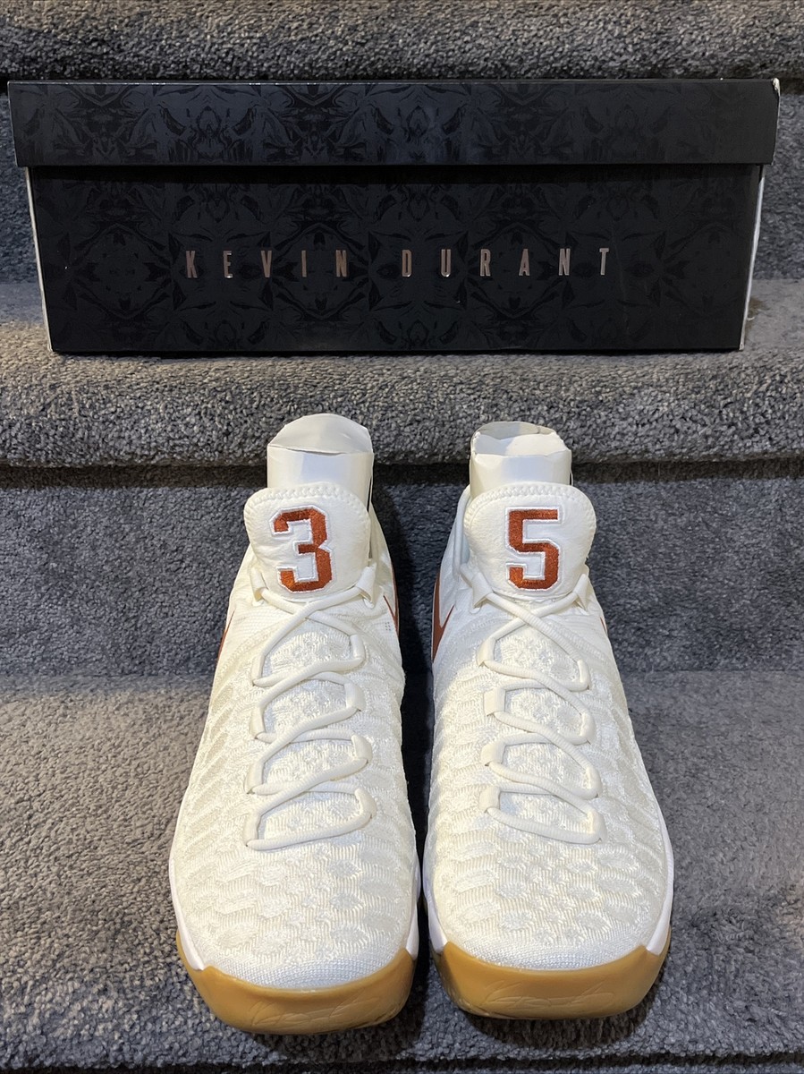 Nike Zoom KD 9 IX Texas Longhorns White Size 12 899640-110 OG Box