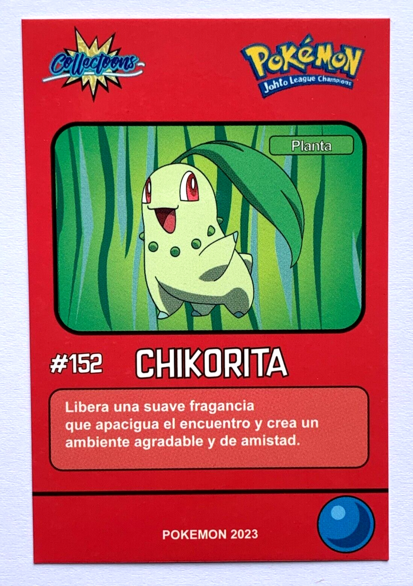 CARD POKEMON POKEDEX EC VOL. II #152 CHIKORITA 2023 Johto PERU
