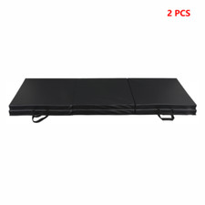 2X High Density PU Leather Gym Mat Fitness Exercise Workout Tri-Fold Tumbling