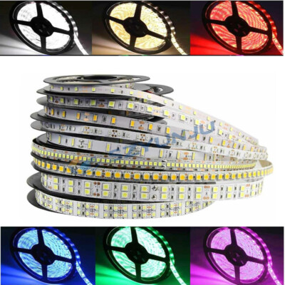 3528 2835 3014 5050 5054 5630 5730 SMD LED Strip Light Flexible 12V 16.4ft 5m