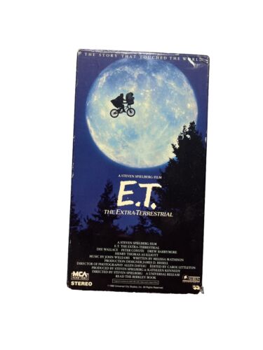 E.T. The Extra-Terrestrial VHS 1982 Original Green Top Edition - Afbeelding 1 van 3