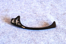 vintage eyeglasses browline aluminum brow left black 46