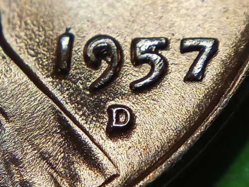 Roll of 1957 D Wheat Cents - All DDO's - UNC - Picture 5 of 24