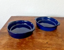 New Anthropologie Rowen Portugese SET OF 2 Small Baking Dishes -Blue or White