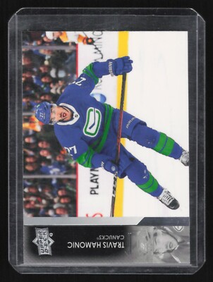 2021-22 Upper Deck Hockey Travis Hamonic #424 Blank Back Error SSP