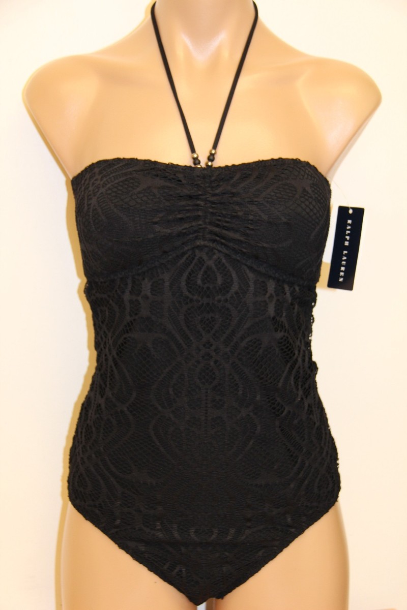 New Ralph Lauren Swimsuit Bikini piece Black Black Size M - Main Image
