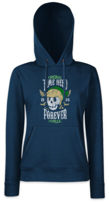 Time Hero Forever Damen Hoodie Kapuzenpullover Hyrule Gaming Fun Gamer Skull
