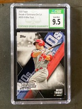 2020 Topps Mike Trout Decade of Dominance Die-Cut CGC / CSG 9.5