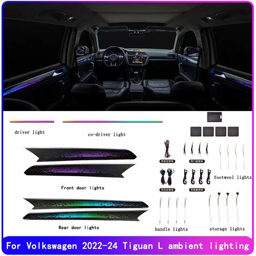 For 17-21 VW Tiguan L Dynamic ambient light Original car 1:1 mold dynamic light - Picture 9 of 10