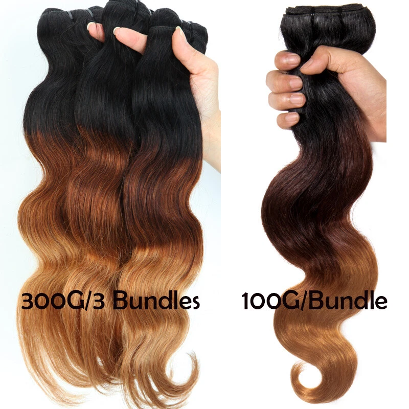 缝制捆绑编织勃艮第 #99J 秘鲁处女人类头发接发编织美国 — 第 4/4 张图片