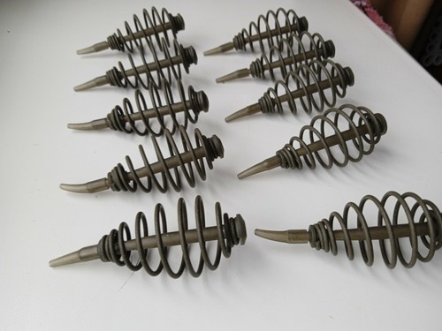 10 pièces 20 gr/0,63 oz bobine de ressort en ligne méthode mangeoire pêche à la carpe - Photo 11/12