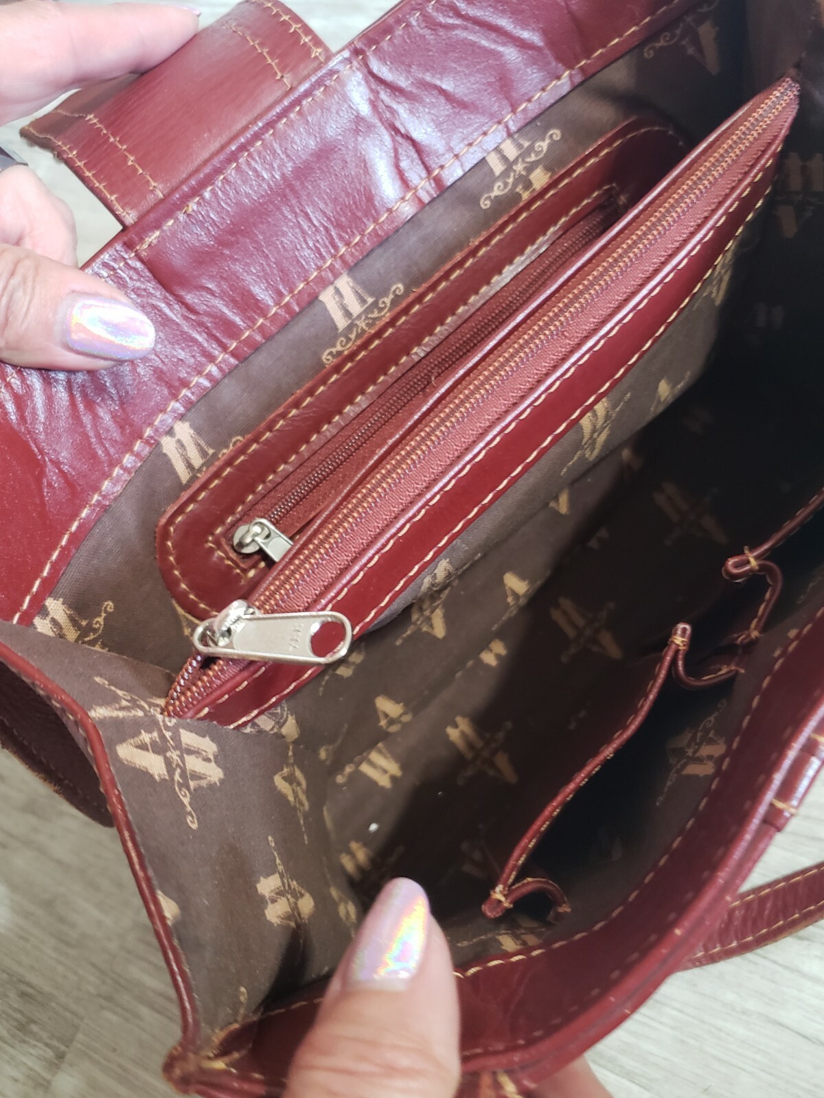 American West Beautiful Tooled Leather Purse With Marching Wallet Set Collection image 10