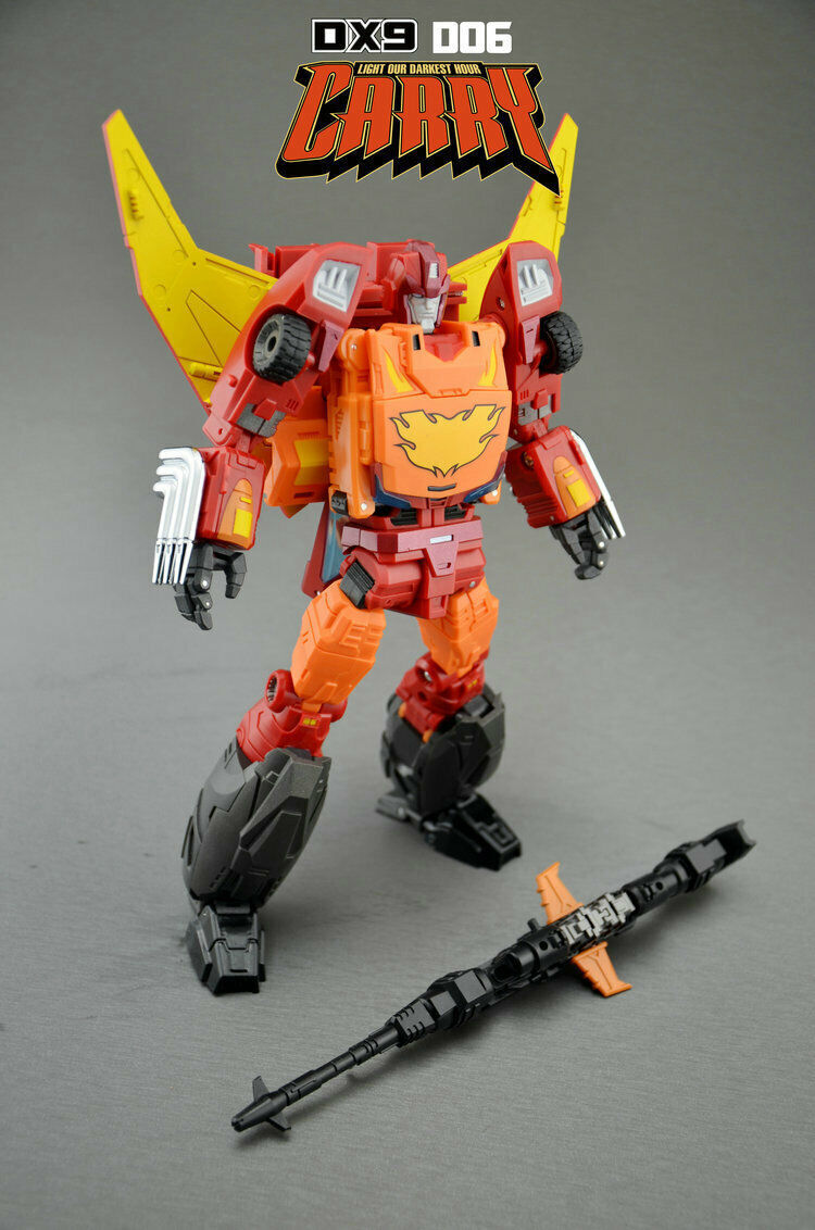 New DX9 Toy D06 Carry Hot Rod Rodimus Prime G1 MP Action Figure w