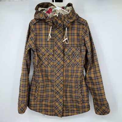 Nike Snowboarding Bellevue Plaid Skiing Winter Jacket and