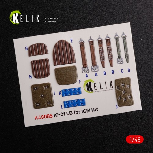 KI-21 . Interior 3D Decals (for ICM) Scale 1:48 KeliK K48085 - Picture 5 of 12