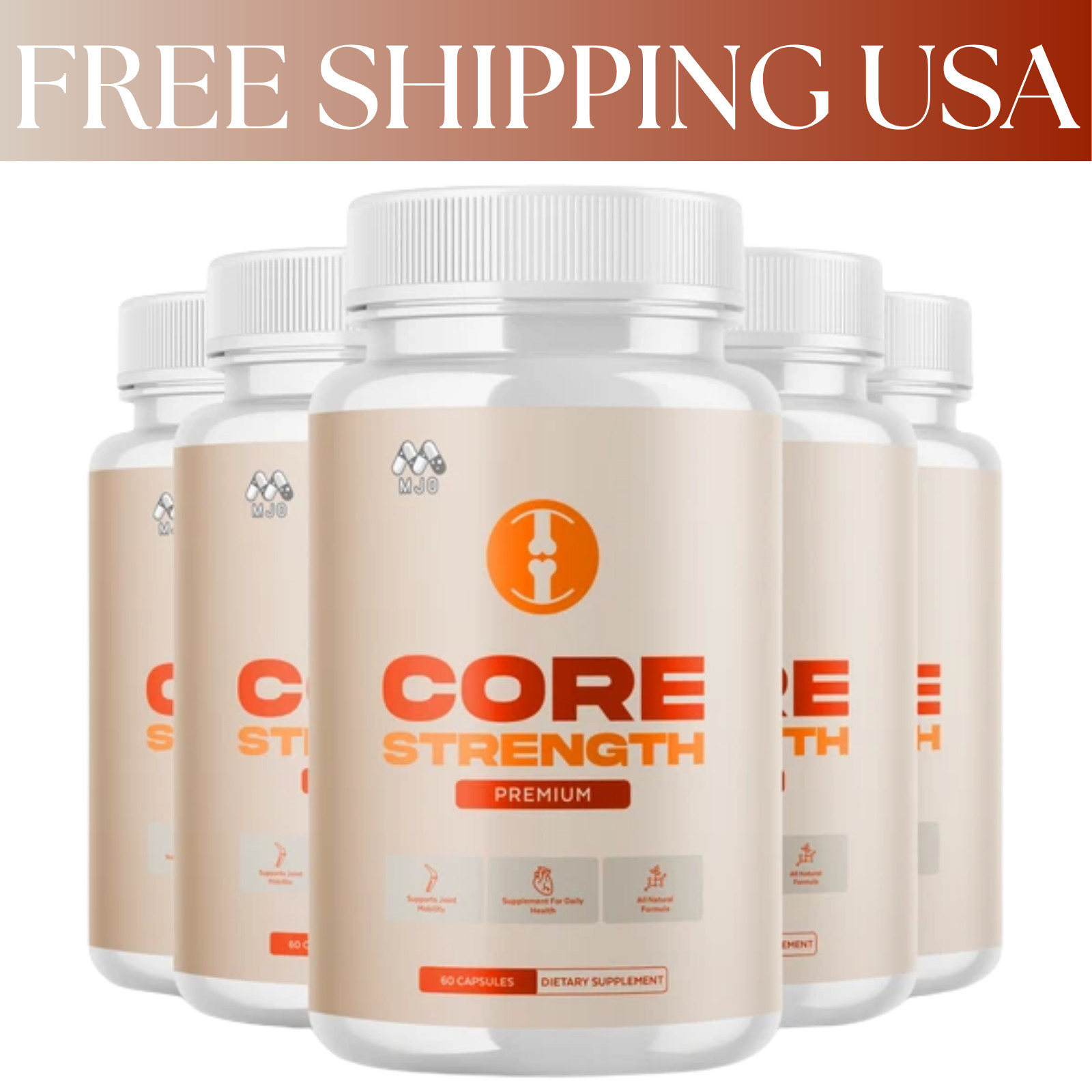 (5 Pack) Core Strength Joint Support Advanced CoreStrength Formula 300 Capsules