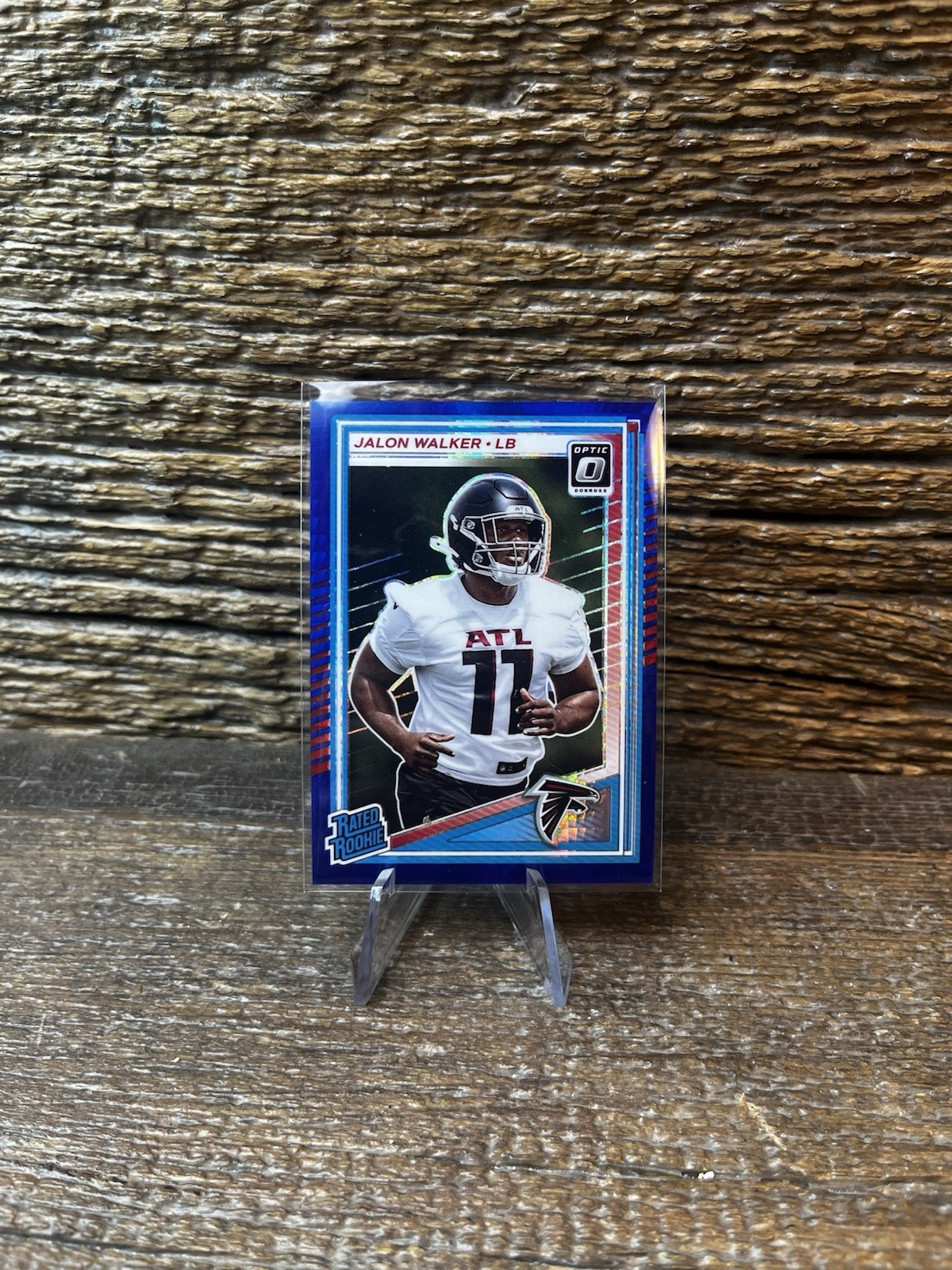 2025 Panini Donruss Optic - Rated Rookie Jalon Walker #290 Blue Scope Prizm (RC)