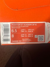 brand new Nike phantom GT Academy DF IC black/ red