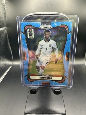 2026 Panini Prizm FIFA World Cup #100 Bukayo Saka Blue Wave /225