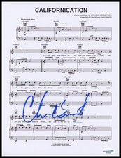 Chad Smith "Red Hot Chili Peppers" SIGNED 'Californication' Sheet Music ACOA