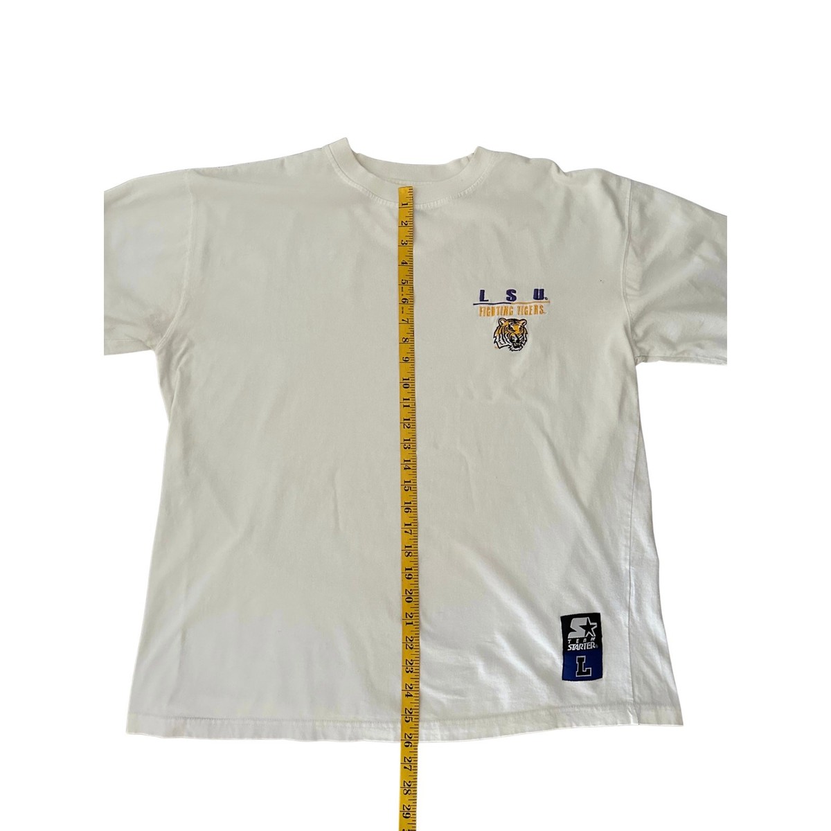 VTG Team Starter LSU Tigers Short Sleeve Crew Neck Oversized Tee I L View 6