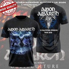Amon Amarth Band Tour 2026 3D AOP Shirt S-6XL Unisex