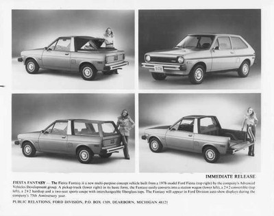 1978 Ford Fiesta Fantasy by AVD Group Concept Press Photo 0523