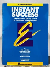 Baritone Sax Instant Success Hal Leonard Book Beginner Band