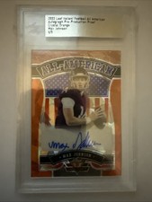 2022 Leaf Valiant Max Johnson All American Crystal Orange 1/1