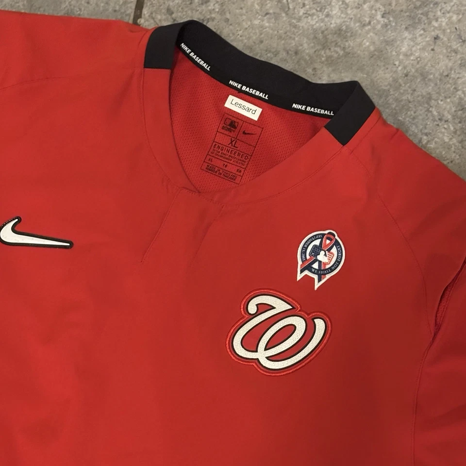 Camisa Chaqueta Usada Nike de los Nacionales de Washington XL Equipo Gerente Emitida Foto 2 de 4