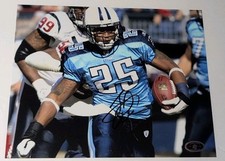 LenDale White #25 Auto Autograph 8x10 Photo Hand Signed Titans USC Trojans 