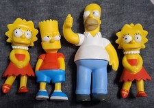 The Simpsons TV Series Collectible Figures Bundle 2x Lisa ,Bart,homer.